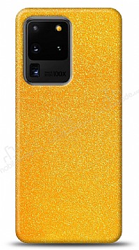 Dafoni Samsung Galaxy S20 Ultra Sar Parlak Simli Telefon Kaplama