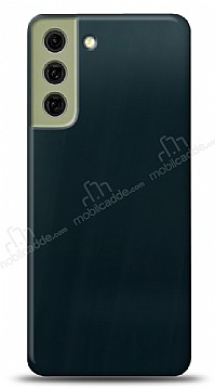 Dafoni Samsung Galaxy S21 FE 5G Metalik Parlak Grnml Mavi Telefon Kaplama