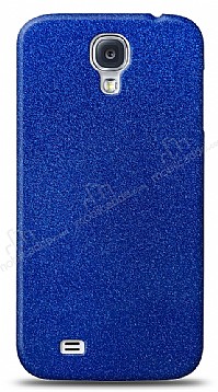 Dafoni Samsung Galaxy S4 Mavi Parlak Simli Telefon Kaplama