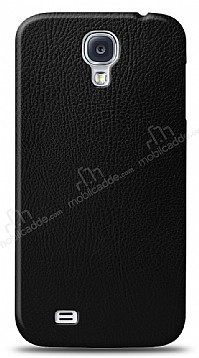 Dafoni Samsung Galaxy S4 Siyah Deri Grnml Telefon Kaplama