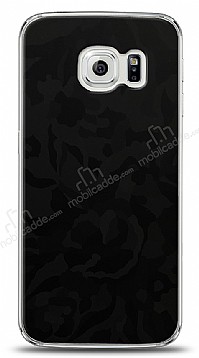 Dafoni Samsung Galaxy S6 edge Siyah Kamuflaj Telefon Kaplama