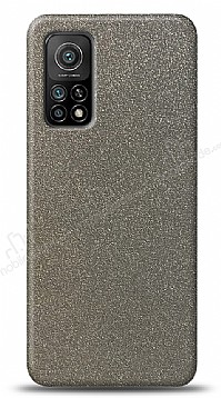 Dafoni Xiaomi Mi 10T 5G Silver Parlak Simli Telefon Kaplama