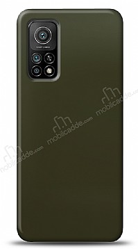 Dafoni Xiaomi Mi 10T / Mi 10T Pro Metalik Parlak Grnml Koyu Yeil Telefon Kaplama