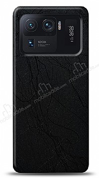 Dafoni Xiaomi Mi 11 Ultra Siyah Electro Deri Grnml Telefon Kaplama