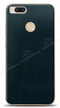Dafoni Xiaomi Mi 5X / Mi A1 Metalik Parlak Grnml Mavi Telefon Kaplama