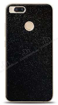 Dafoni Xiaomi Mi 5X / Mi A1 Siyah Parlak Simli Telefon Kaplama