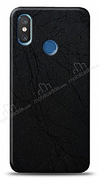 Dafoni Xiaomi Mi 8 Siyah Electro Deri Grnml Telefon Kaplama