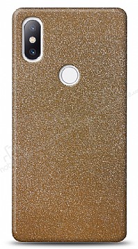 Dafoni Xiaomi Mi Mix 2s Gold Parlak Simli Telefon Kaplama