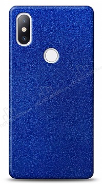 Dafoni Xiaomi Mi Mix 2s Mavi Parlak Simli Telefon Kaplama