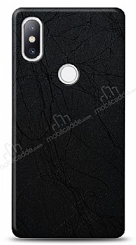 Dafoni Xiaomi Mi Mix 2s Siyah Electro Deri Grnml Telefon Kaplama