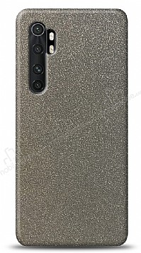 Dafoni Xiaomi Mi Note 10 Lite Silver Parlak Simli Telefon Kaplama