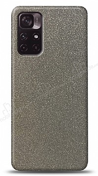 Dafoni Xiaomi Poco M4 Pro 5G Silver Parlak Simli Telefon Kaplama