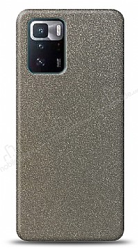 Dafoni Xiaomi Poco X3 GT Silver Parlak Simli Telefon Kaplama
