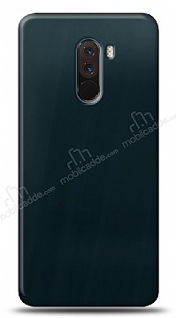 Dafoni Xiaomi Pocophone F1 Metalik Parlak Grnml Mavi Telefon Kaplama