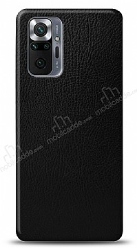 Dafoni Xiaomi Redmi Note 10 Pro Siyah Deri Grnml Telefon Kaplama