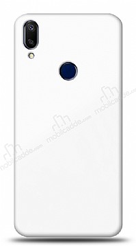 Eiroo Glass Samsung Galaxy A40 Silikon Kenarl Cam Beyaz Klf