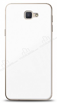 Eiroo Glass Samsung Galaxy J7 Prime / J7 Prime 2 Silikon Kenarl Cam Beyaz Klf