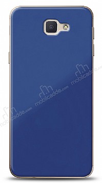 Eiroo Glass Samsung Galaxy J7 Prime / J7 Prime 2 Silikon Kenarl Cam Lacivert Klf