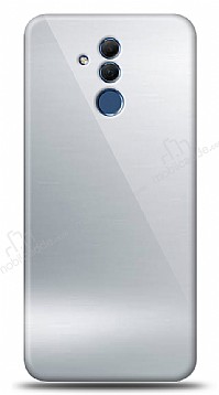Eiroo Huawei Mate 20 Lite Silikon Kenarl Aynal Silver Klf