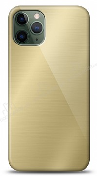 Eiroo iPhone 11 Pro Max Silikon Kenarl Aynal Gold Klf