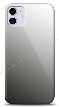 Eiroo iPhone 11 Silikon Kenarl Aynal Siyah Klf