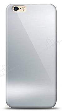 Eiroo iPhone 6 / 6S Silikon Kenarl Aynal Silver Klf
