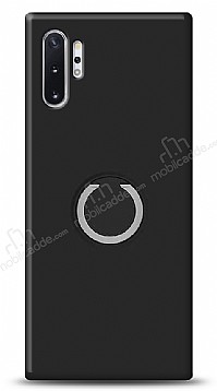 Eiroo Lansman Samsung Galaxy Note 10 Plus Selfie Yzkl Siyah Silikon Klf