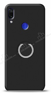 Eiroo Lansman Xiaomi Redmi Note 7 Pro Selfie Yzkl Siyah Silikon Klf