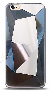 Eiroo Prizma iPhone 6 / 6S Silver Rubber Klf
