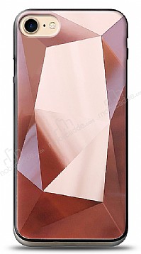 Eiroo Prizma iPhone 7 / 8 Rose Gold Rubber Klf