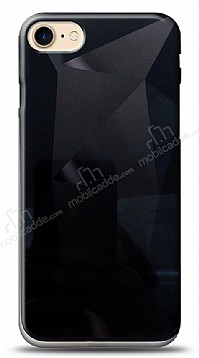 Eiroo Prizma iPhone 7 / 8 Siyah Rubber Klf