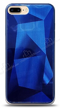 Eiroo Prizma iPhone 7 Plus / 8 Plus Mavi Rubber Klf