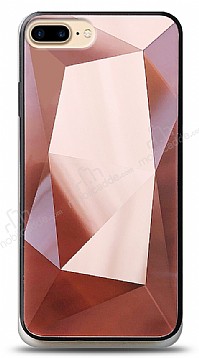 Eiroo Prizma iPhone 7 Plus / 8 Plus Rose Gold Rubber Klf