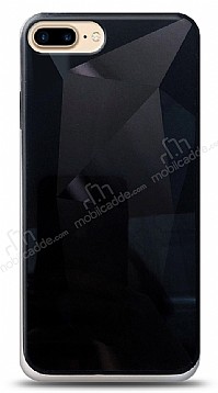 Eiroo Prizma iPhone 7 Plus / 8 Plus Siyah Rubber Klf