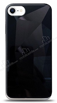 Eiroo Prizma iPhone SE 2020 Siyah Rubber Klf