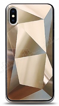 Eiroo Prizma iPhone XS Max Gold Rubber Klf