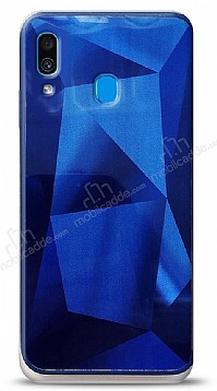 Eiroo Prizma Samsung Galaxy A20 / A30 Mavi Rubber Klf