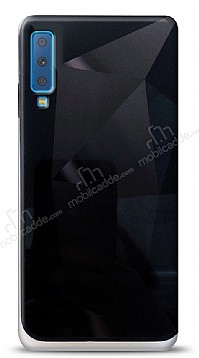 Eiroo Prizma Samsung Galaxy A7 2018 Siyah Rubber Klf