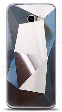 Eiroo Prizma Samsung Galaxy J4 Plus Silver Rubber Klf