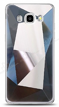Eiroo Prizma Samsung Galaxy J7 2016 Silver Rubber Klf