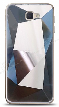 Eiroo Prizma Samsung Galaxy J7 Prime / J7 Prime 2 Silver Rubber Klf