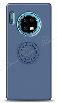 Eiroo Ring Color Huawei Mate 30 Yzk Tutuculu Lacivert Silikon Klf