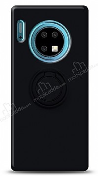 Eiroo Ring Color Huawei Mate 30 Yzk Tutuculu Siyah Silikon Klf