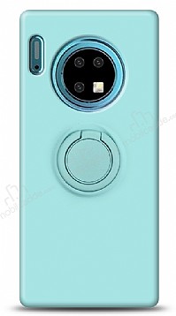 Eiroo Ring Color Huawei Mate 30 Yzk Tutuculu Turkuaz Silikon Klf