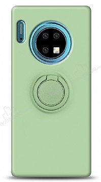 Eiroo Ring Color Huawei Mate 30 Yzk Tutuculu Yeil Silikon Klf