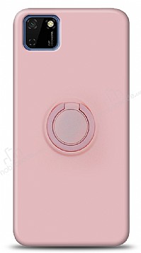 Eiroo Ring Color Huawei Y5p Yzk Tutuculu Ak Pembe Silikon Klf