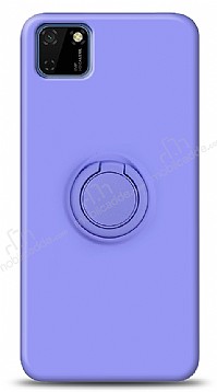 Eiroo Ring Color Huawei Y5p Yzk Tutuculu Mor Silikon Klf