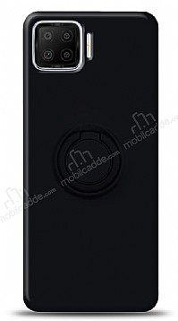 Eiroo Ring Color Oppo A73 Yzk Tutuculu Siyah Silikon Klf
