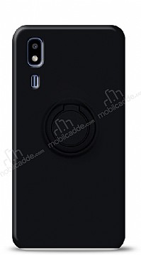Eiroo Ring Color Samsung Galaxy A2 Core Yzk Tutuculu Siyah Silikon Klf