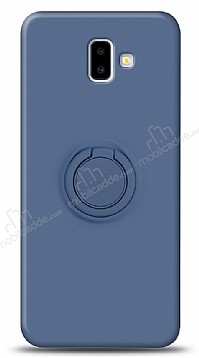 Eiroo Ring Color Samsung Galaxy J6 Plus Yzk Tutuculu Lacivert Silikon Klf